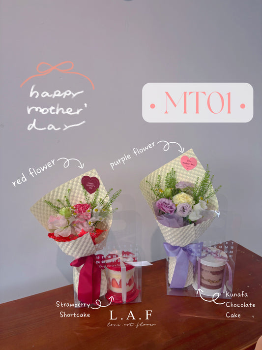 Mother's Day Soap Bouquet + Mini Cake Set