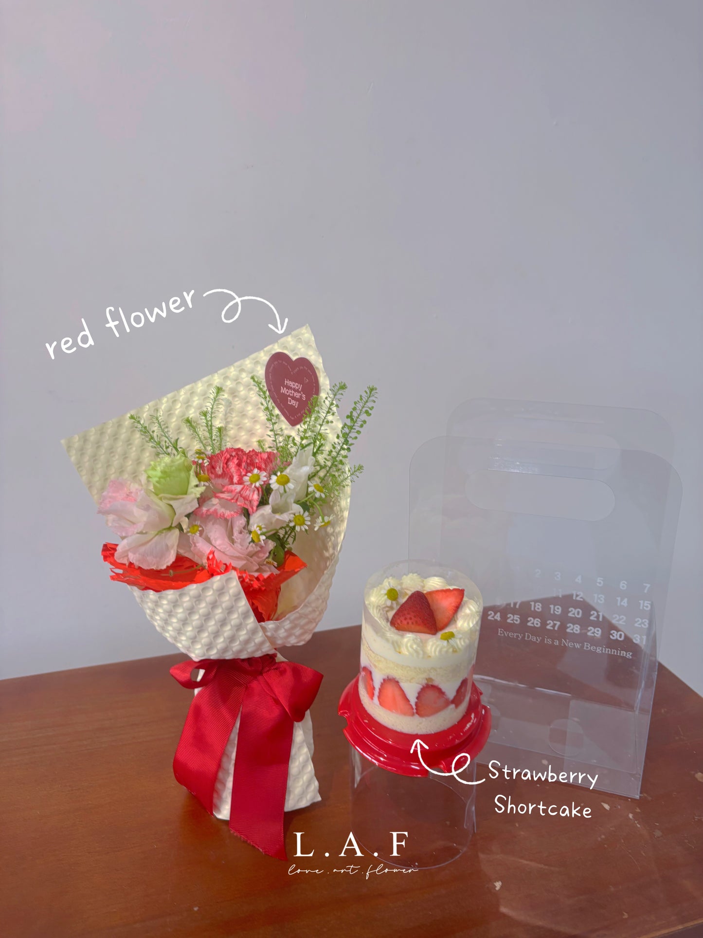 Mother's Day Soap Bouquet + Mini Cake Set