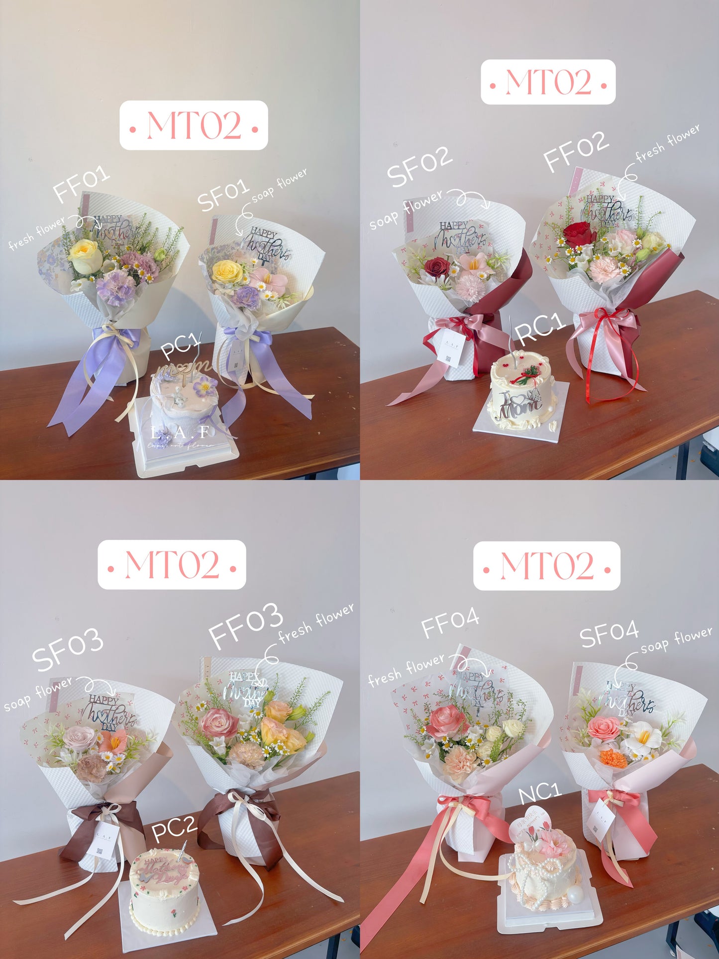 Mother's Day Premium Bouquet + Cake Bundle