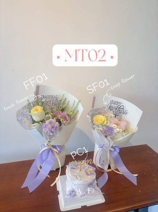 Mother's Day Premium Bouquet + Cake Bundle